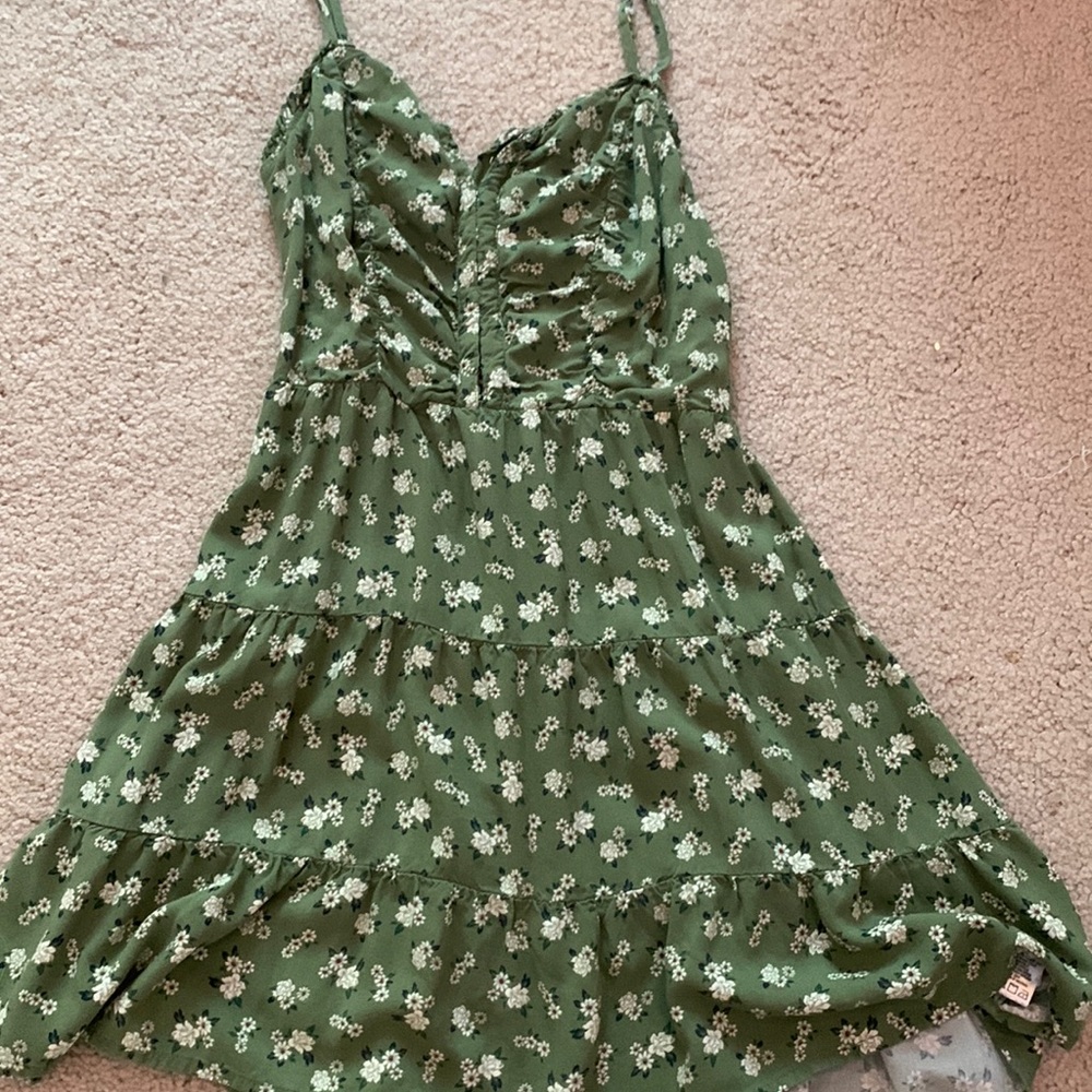 Aeropostale green flower dress!!